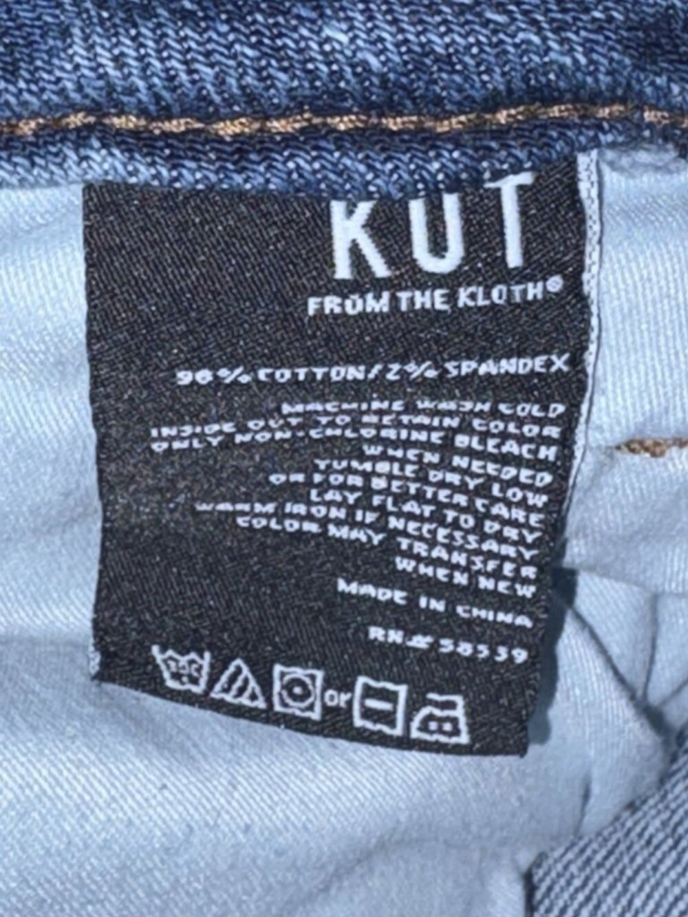 Kut from the Kloth Women's Straight Ankle Jeans Size 6 Button Fly - Picture 12 of 12